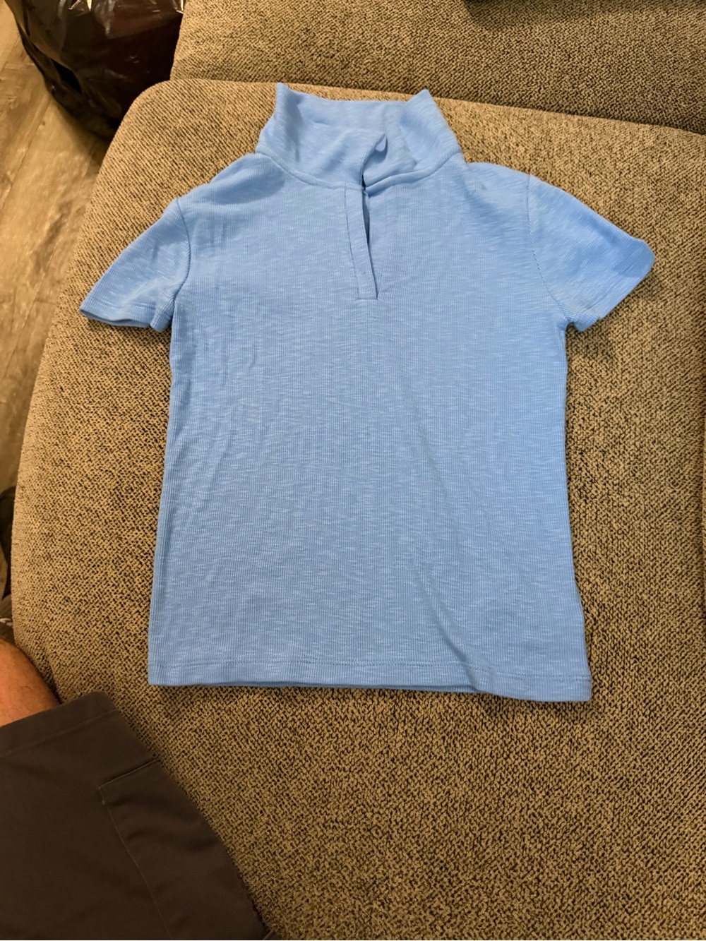GAP Kids Light Blue Short-Sleeve Polo Top